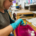 Colette Bishop in her studio 2018